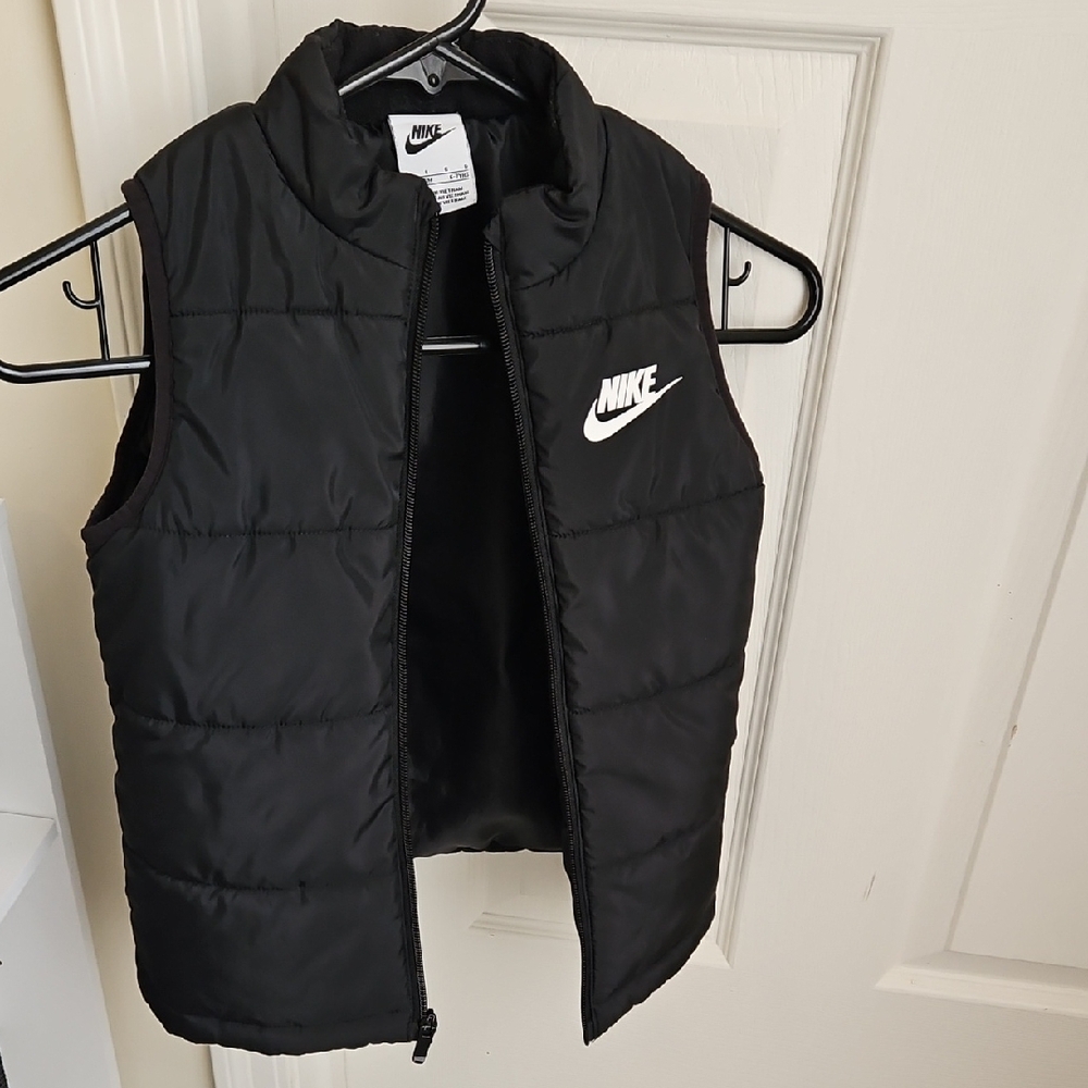 Nike Kids Black Quilted Vest